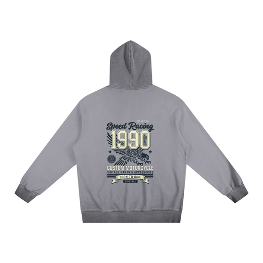 Ombre Vintage Stone Washed Colorpointed Hoodie