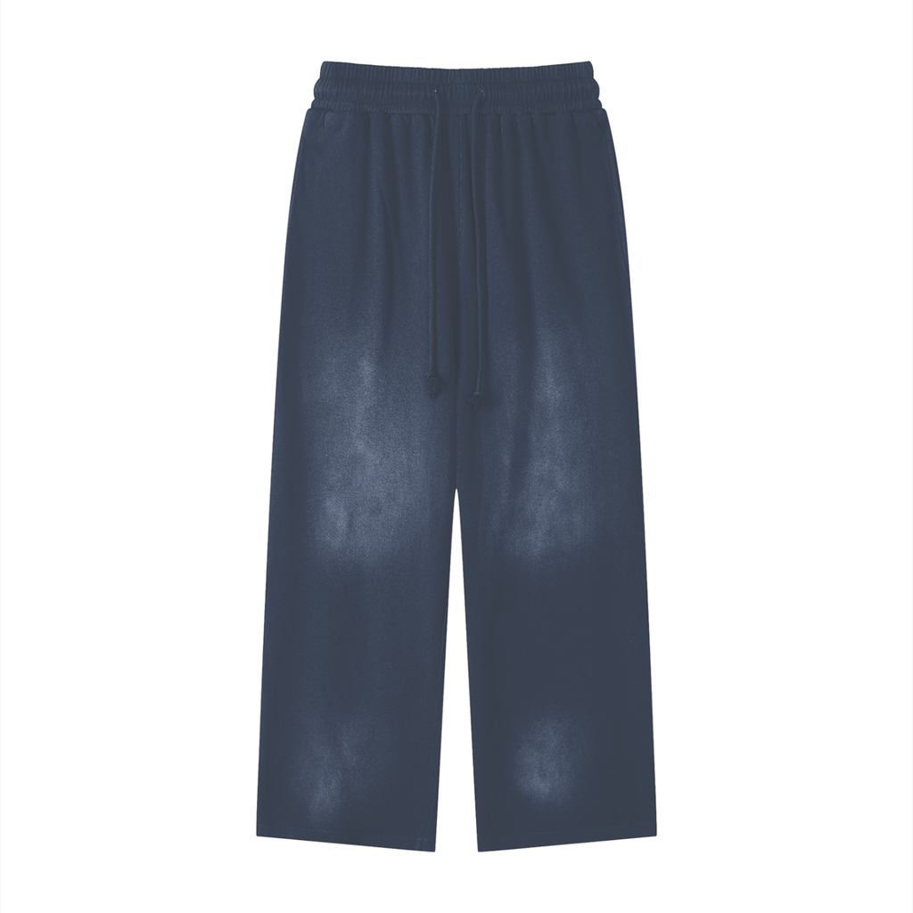 Effortless Athleisure Pure Cotton Handcrafted Monkey Wash Loose fit Sweatpants